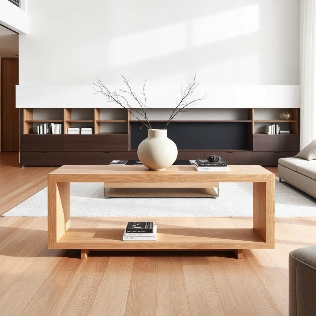 Custom White Oak Console